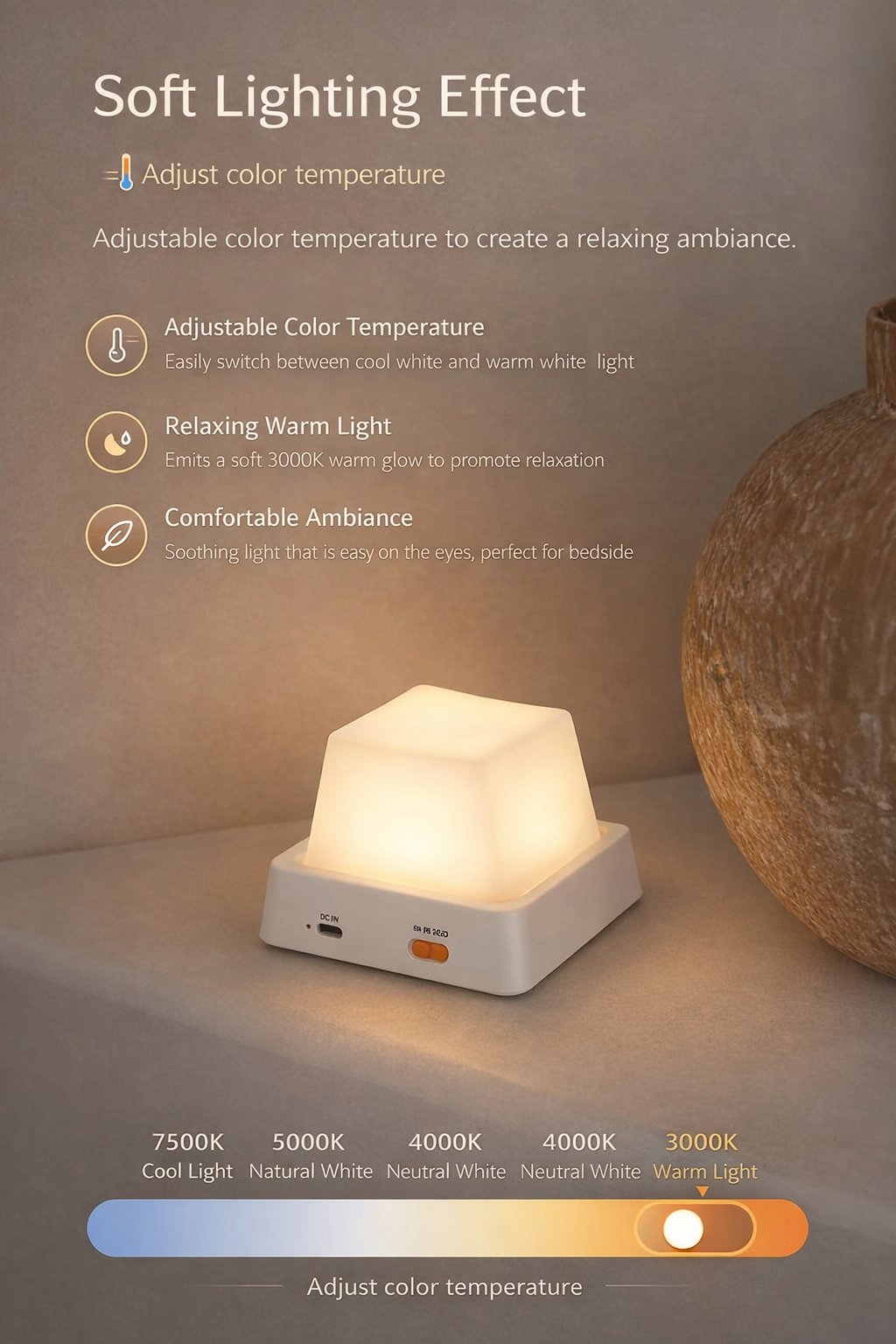 PressGlow Keyboard Night Light Lamp