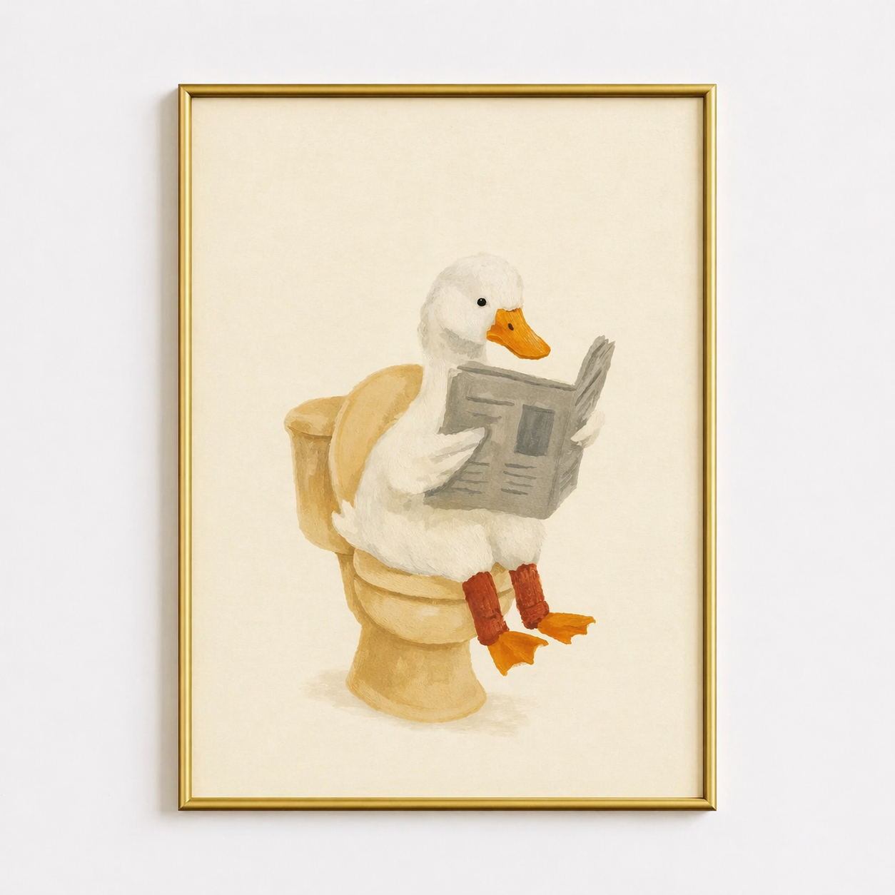 Morning News – Funny Duck Poster