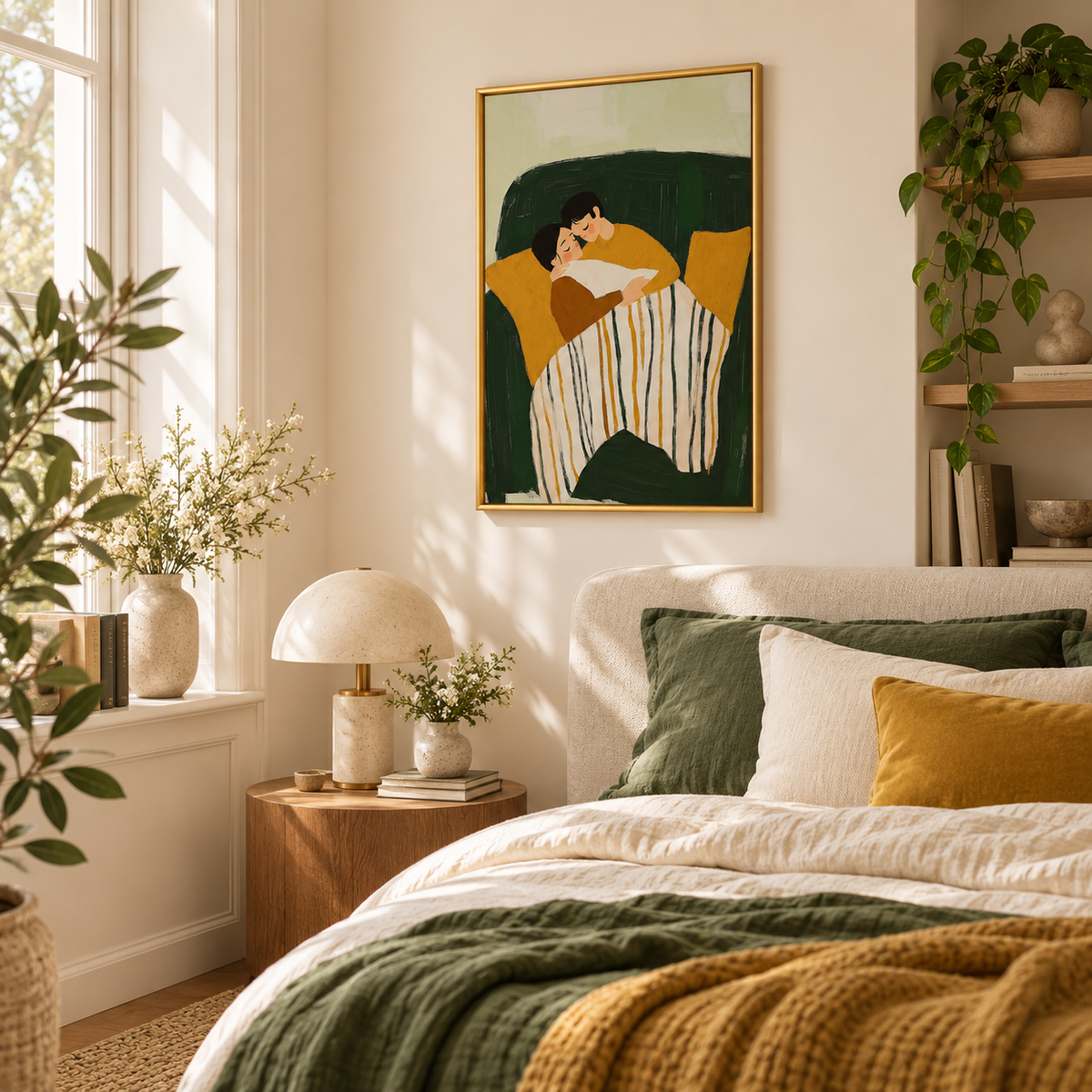 Stay Close Romantic Couple Art Poster