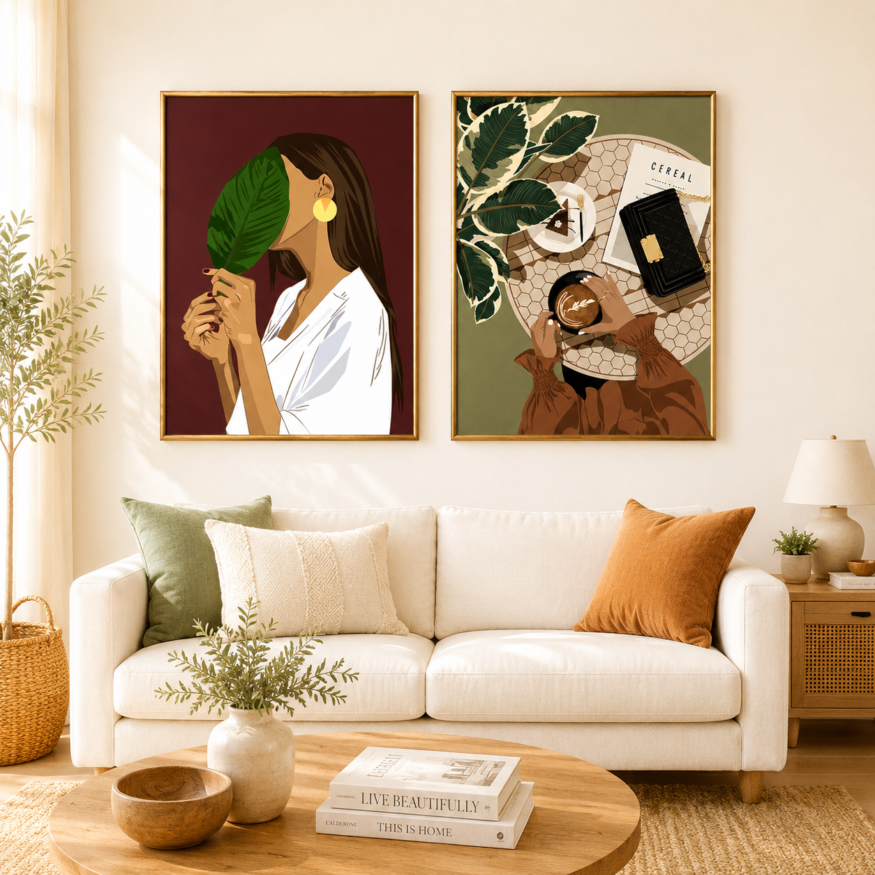 Hidden Identity Poster – Modern Botanical Portrait Art