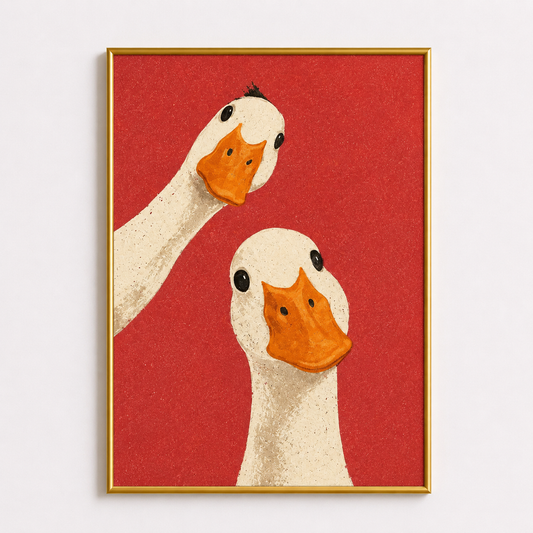 The Duck Inspectors Poster – Funny Duck Wall Art
