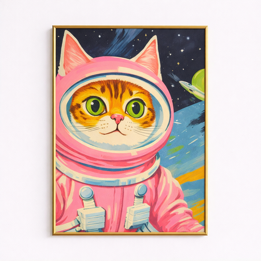 Mission Meow – Astronaut Cat Poster