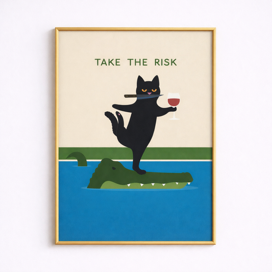 Risky Business – Cool Cat Poster