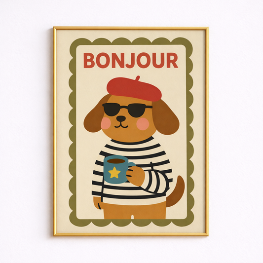 Paris Pup – French Dog Poster