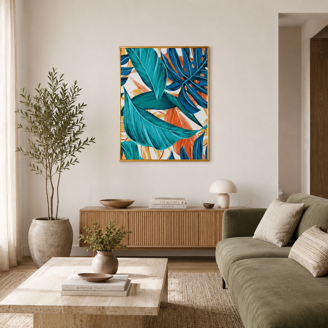 Tropical Vibrance Poster – Bold Botanical Wall Art