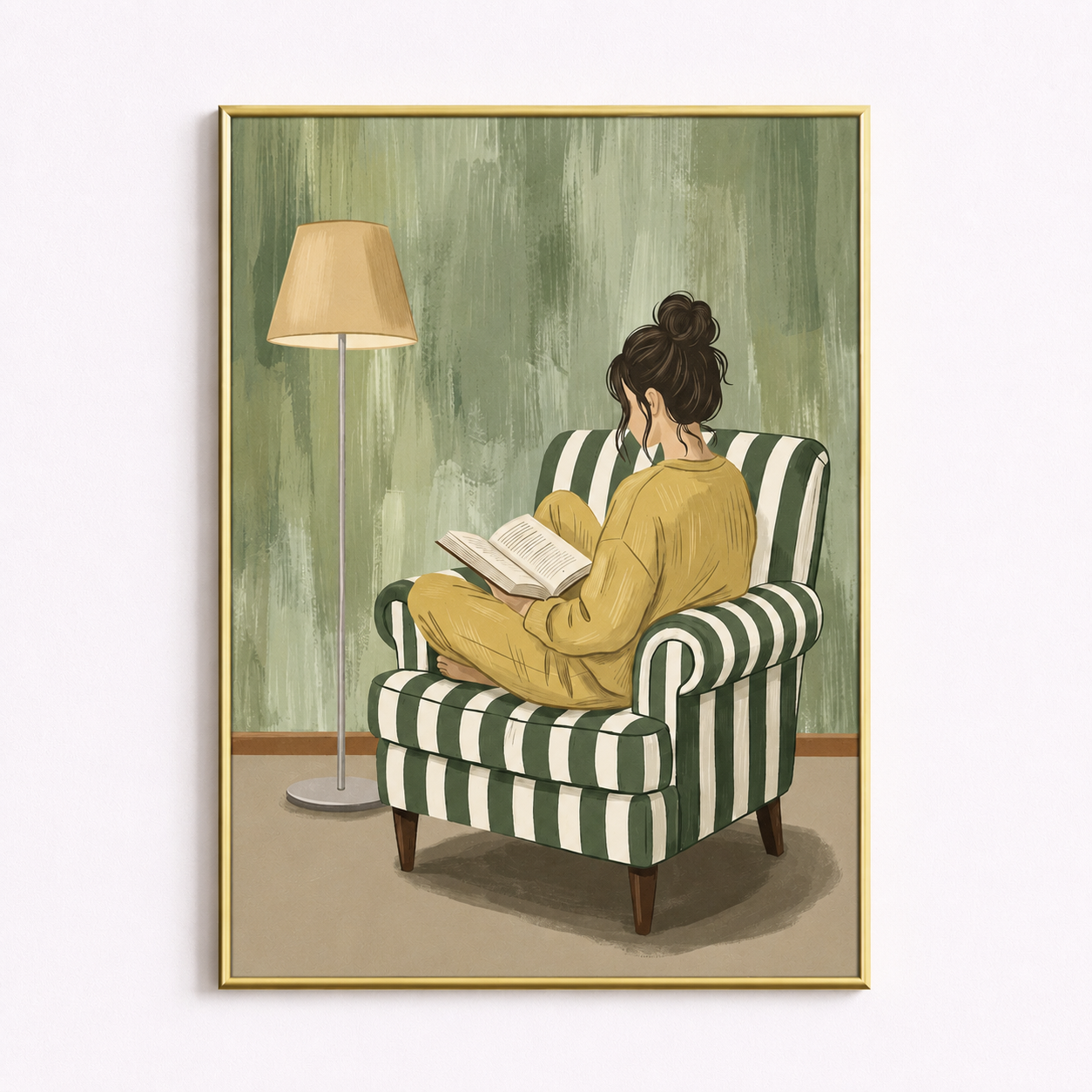 The Reading Corner Poster – Cozy Reading Wall Art