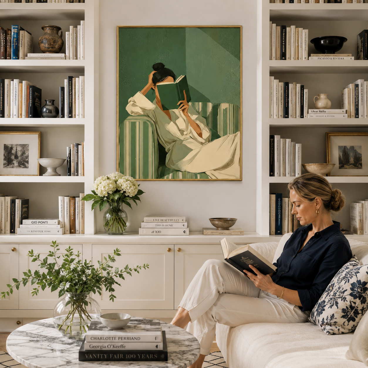 Sage Serenity Poster – Reading Wall Art