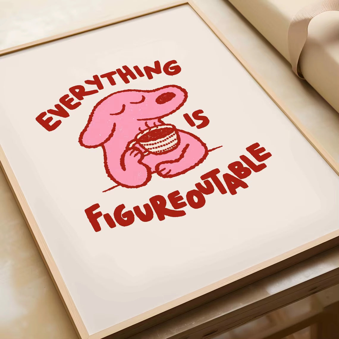 Everything Is Figureoutable Modern Positive Wall Art Prints Canvas Painting Poster Picture for Living Bedroom Room Home Decor