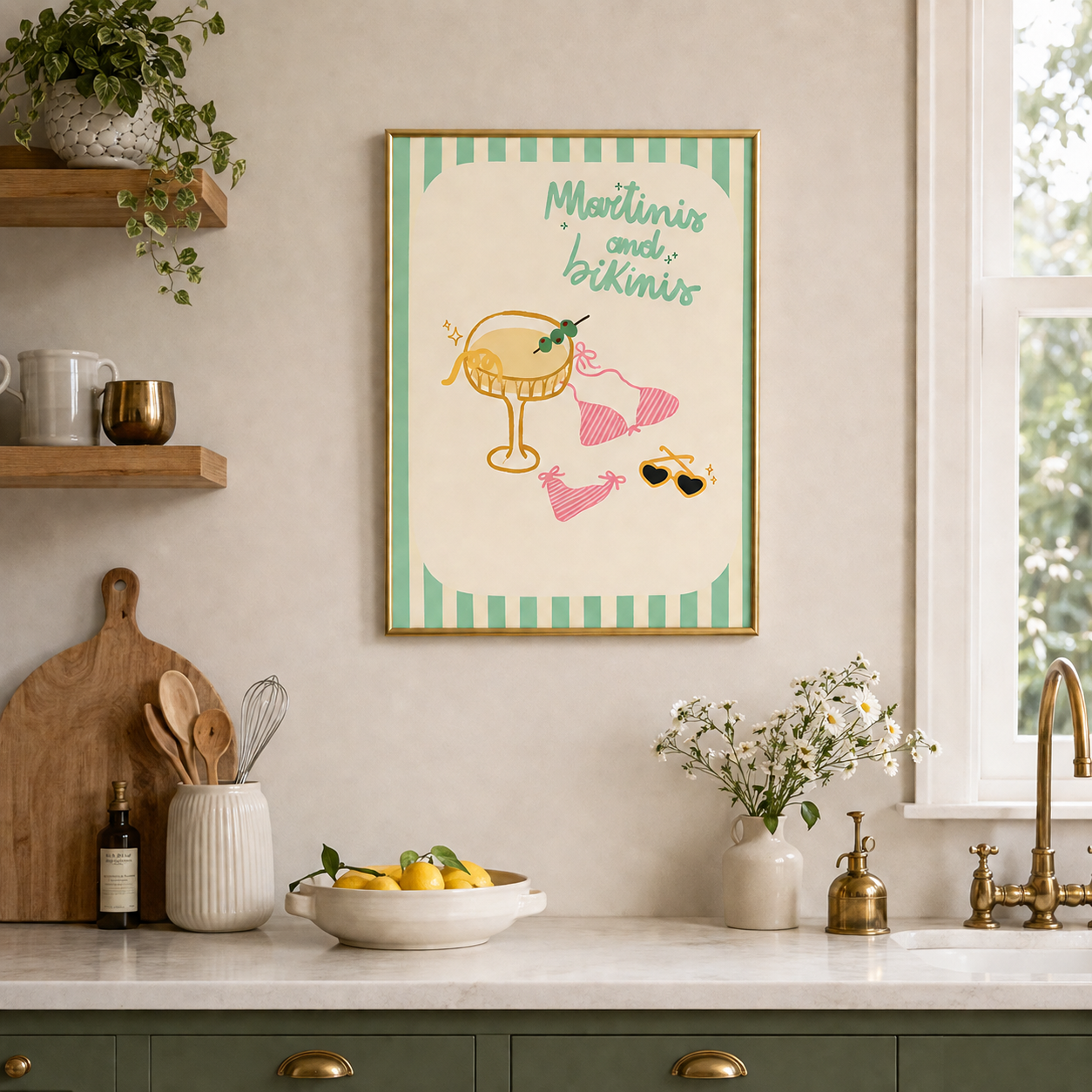Martinis & Bikinis – Summer Vibes Poster