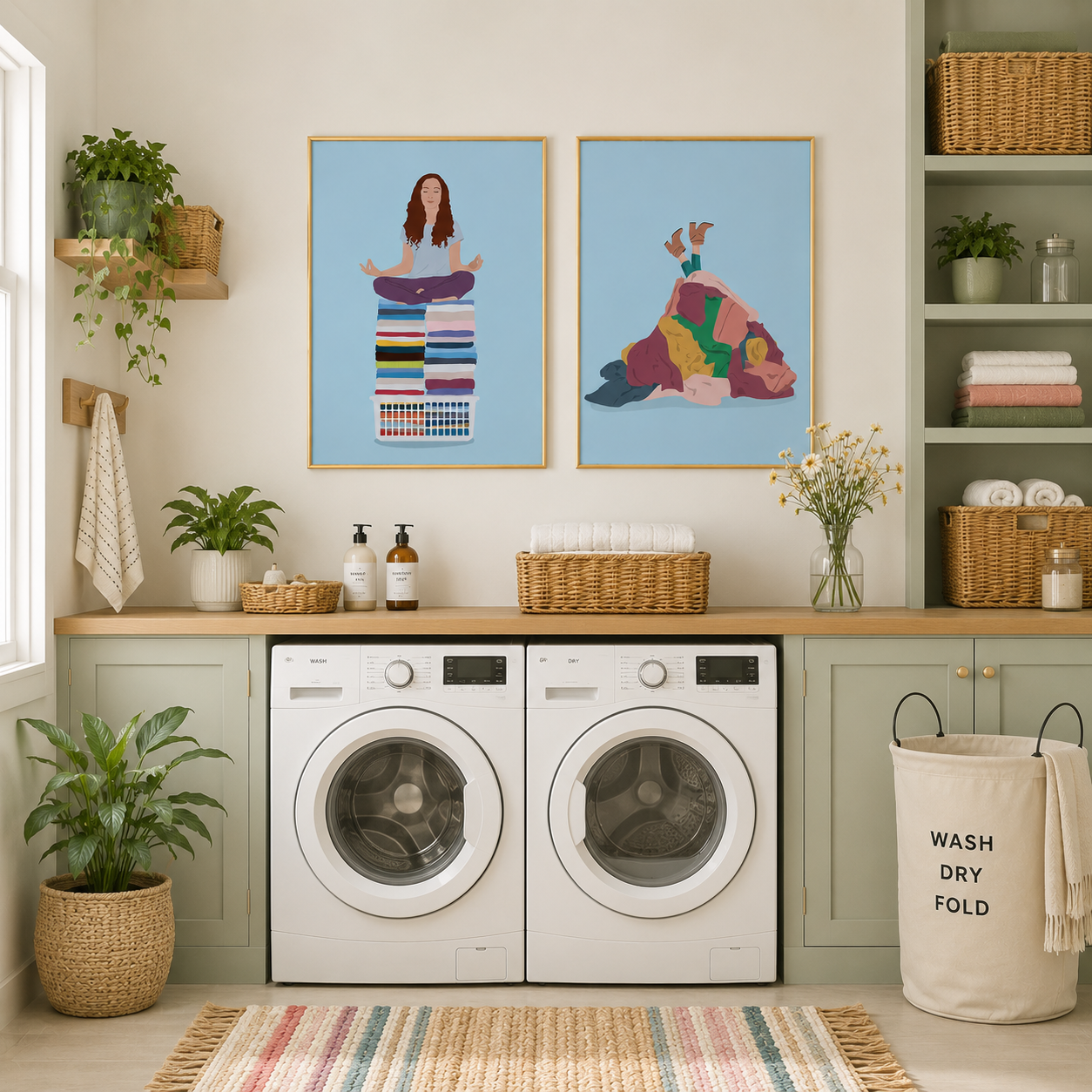 Laundry Mountain – Funny Laundry Room Poster