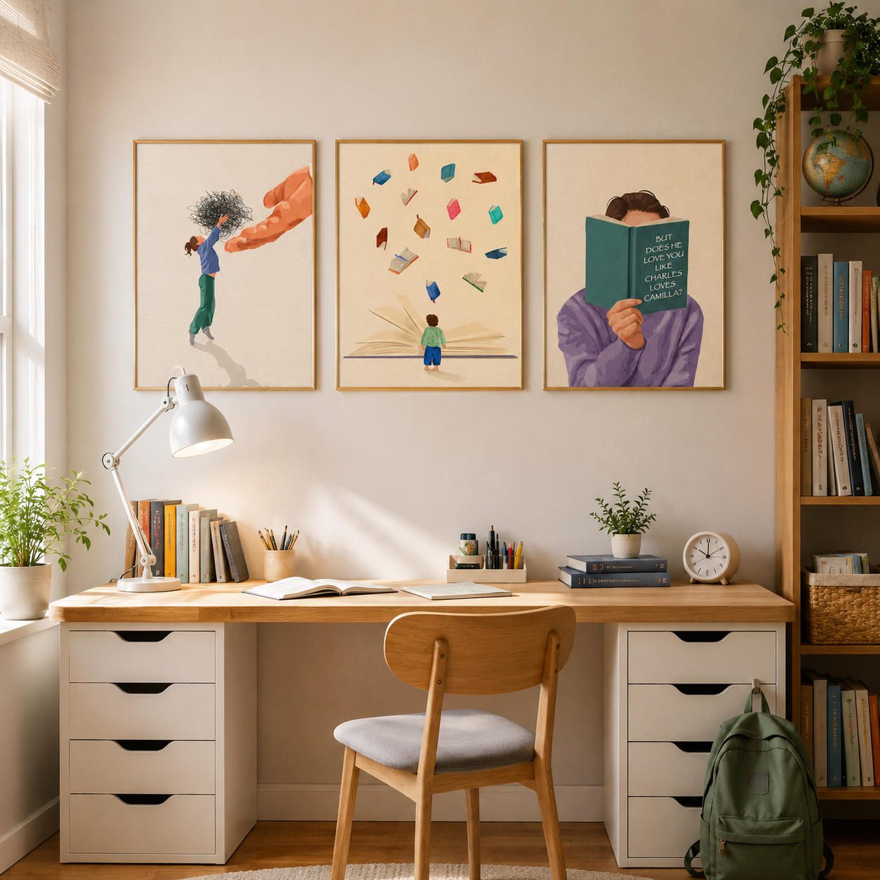 Letting Go Poster – Minimalist Mental Health Wall Art