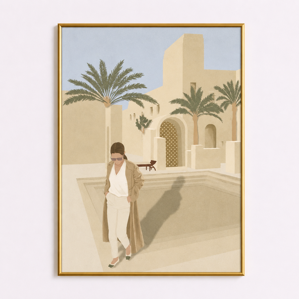 Desert Elegance Poster – Mediterranean Luxury Wall Art