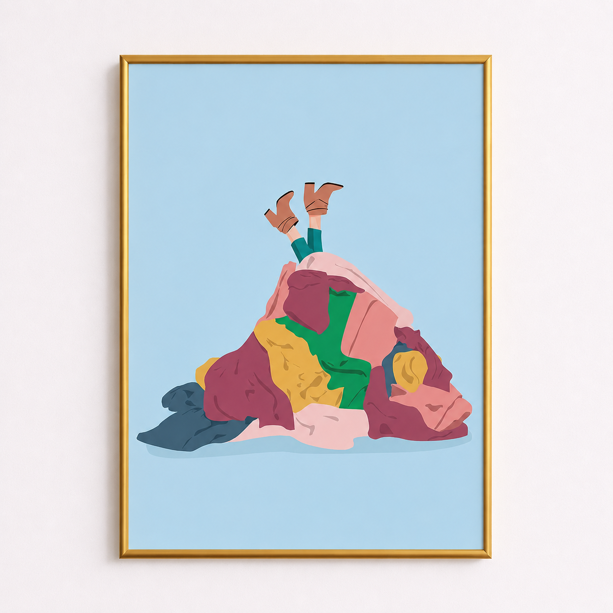Laundry Mountain – Funny Laundry Room Poster