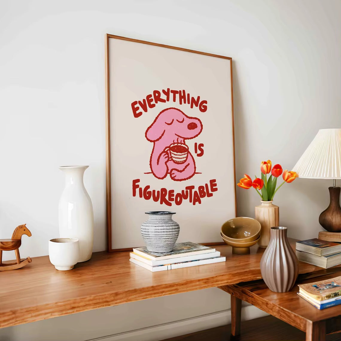 Everything Is Figureoutable Modern Positive Wall Art Prints Canvas Painting Poster Picture for Living Bedroom Room Home Decor