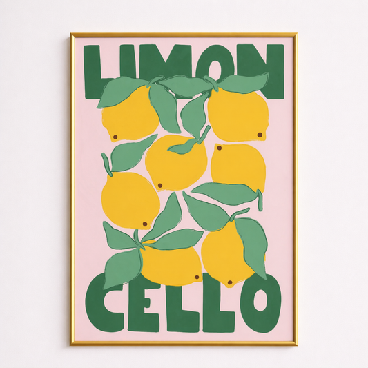 Limoncello – Italian Summer Lemon Poster