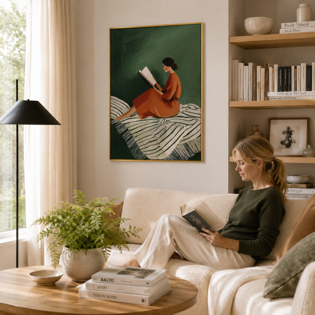 Quiet Escape Poster – Reading Wall Art