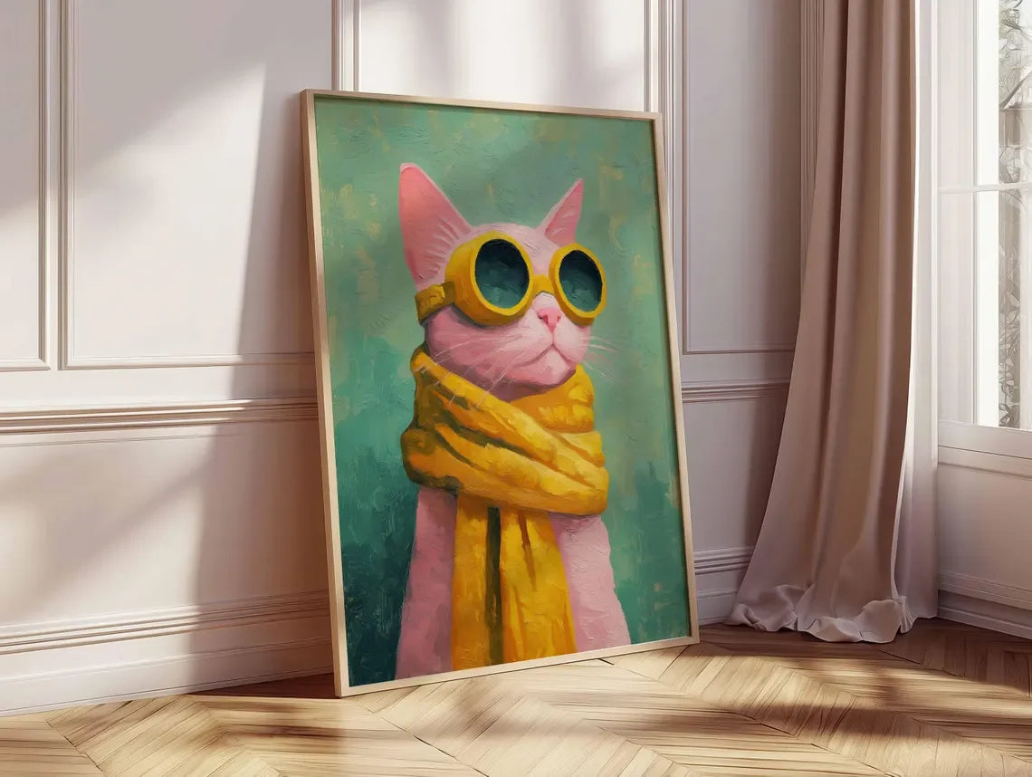 Too Cool – Stylish Cat Poster
