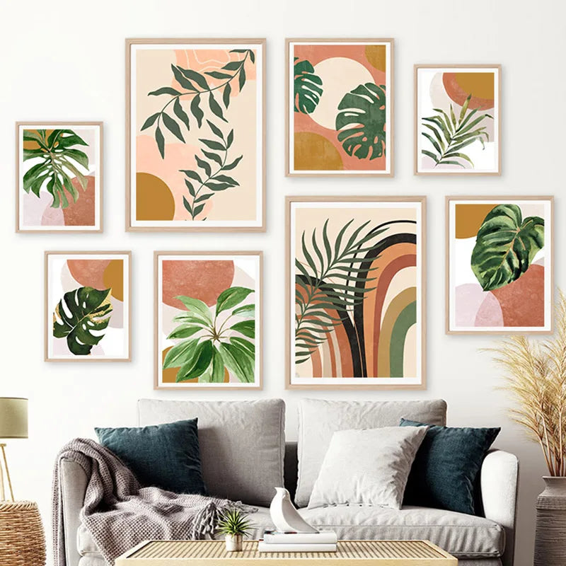 Botanical Harmony Poster – Scandinavian Boho Wall Art