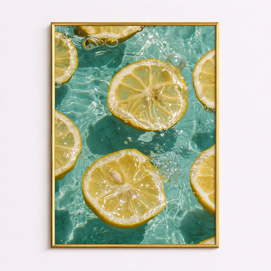 Lemon Splash – Summer Citrus Poster
