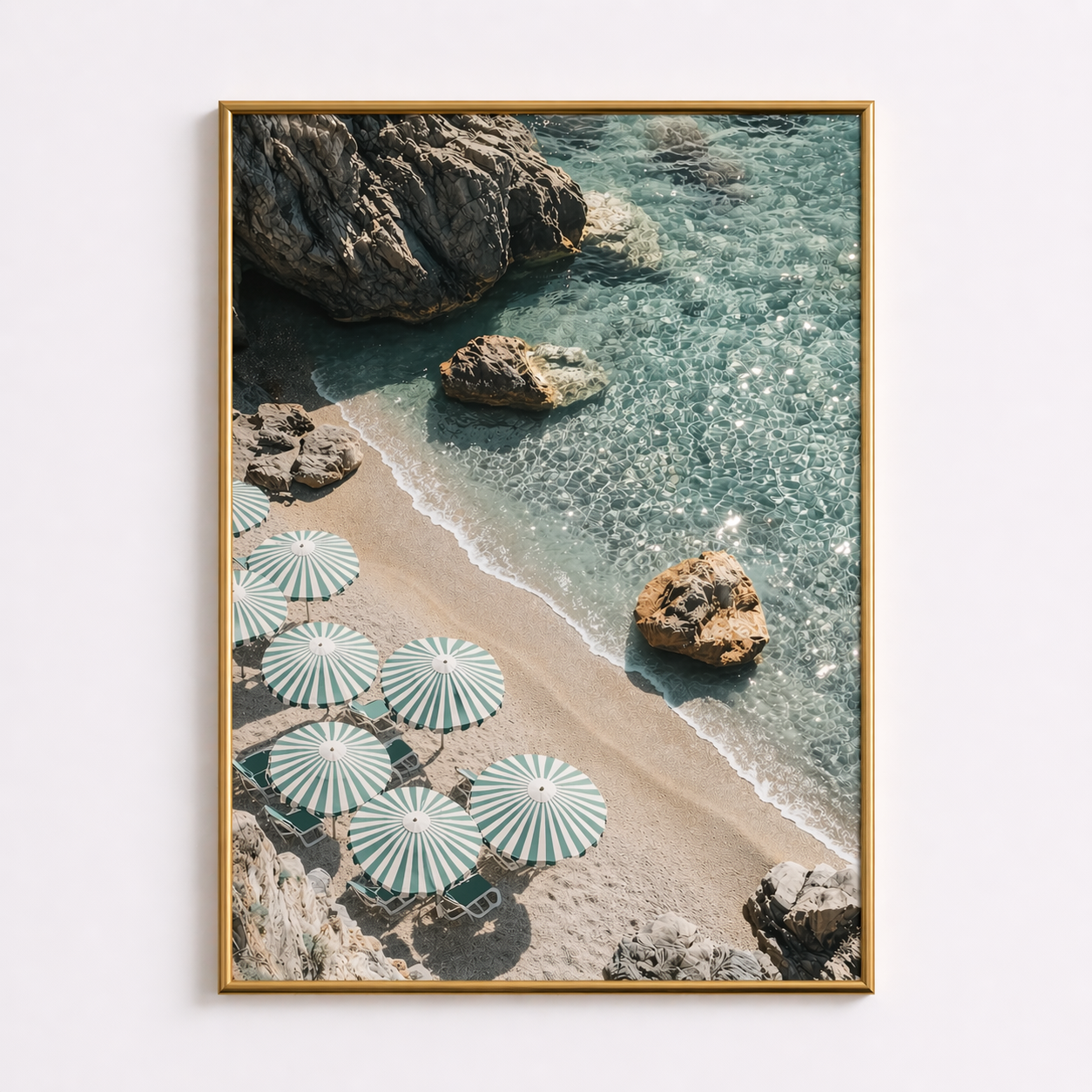 Sunlit Shores – Coastal Beach Poster