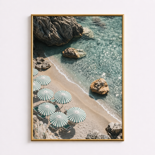 Sunlit Shores – Coastal Beach Poster