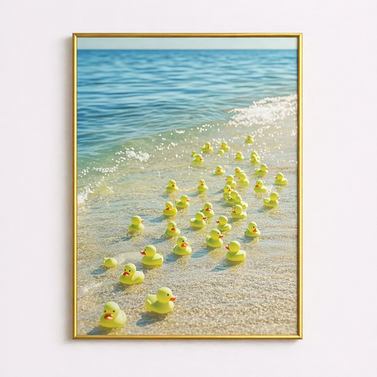 Duck Off – Funny Beach Duck Poster