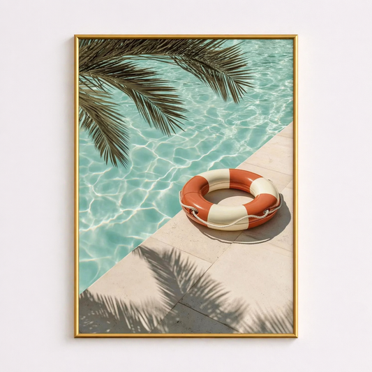 Poolside Calm – Summer Aesthetic Poster