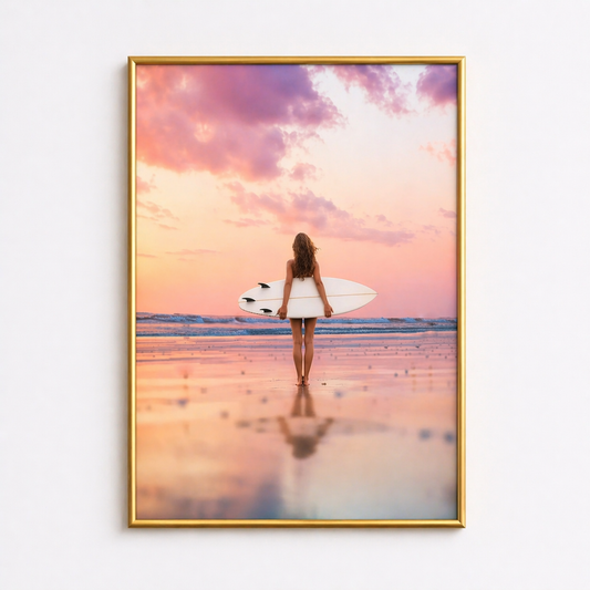 Salt & Sunset – Surf Poster