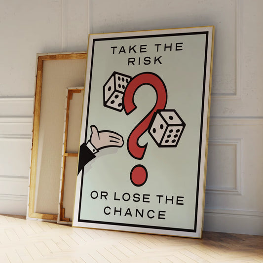 Modern Take the Risk or Lose the Chance Wall Art Prints Canvas Painting Poster Picture for Office Living Room Home Decor