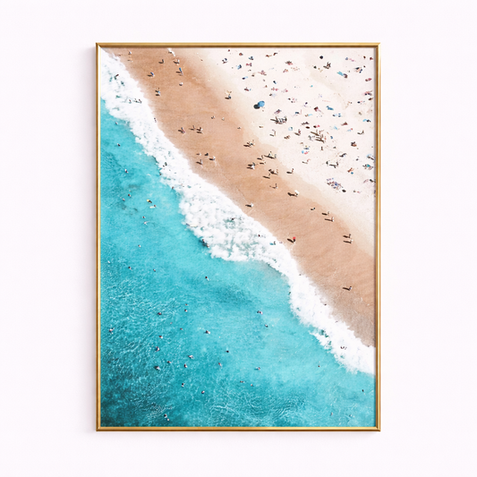 Beach Days – Aerial Ocean Poster